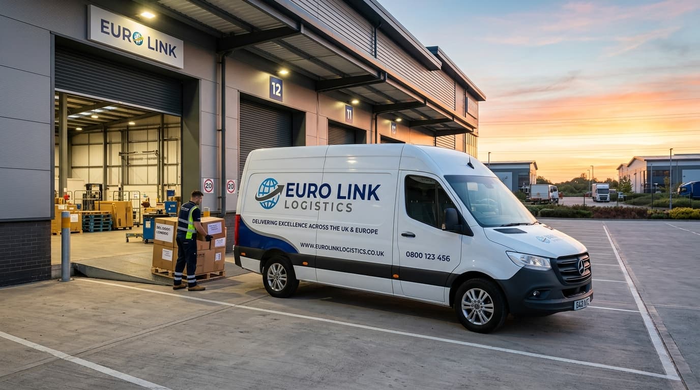 Ascend Removals & Logistics commercial van at loading dock
